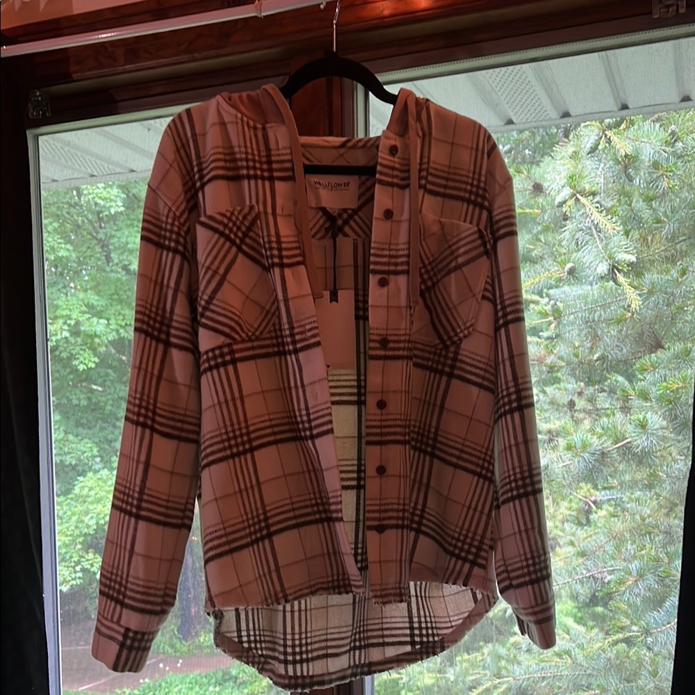 Plaid Button-Up Jacket